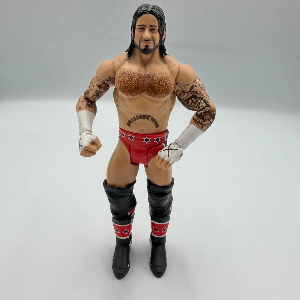 Mattel WWE CM Punk Action Figure 2010 Red Black Ring Gear Tattoos Straight Edge - Picture 1 of 7